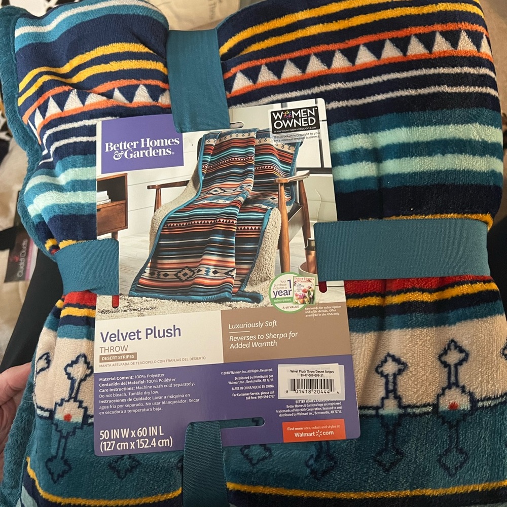 NWT plush throw